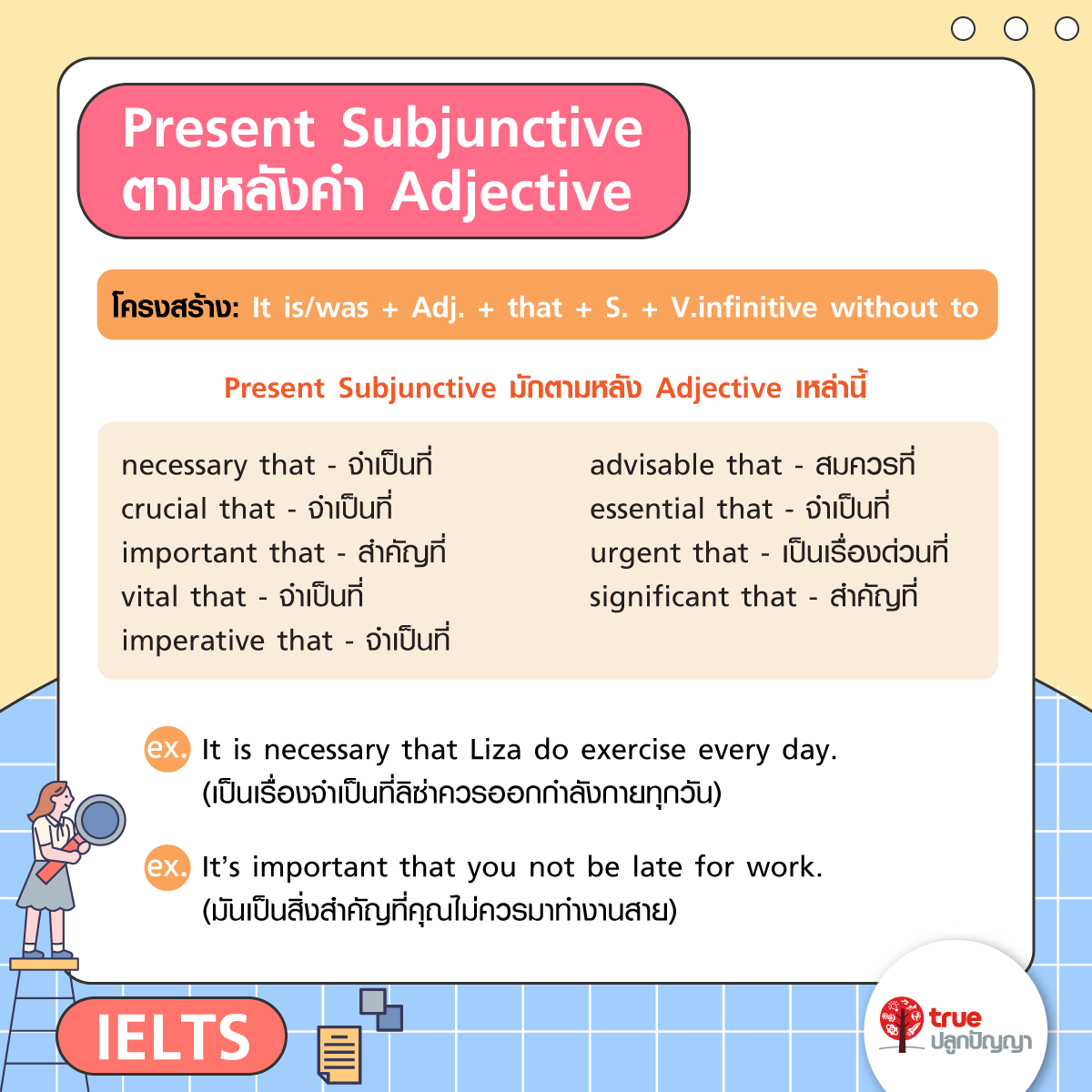 สรุปแกรมม่า IELTS Subjunctive พิชิต Band 7.0
